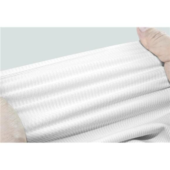 Women's White Sleeveless Spaghetti Strap V-Neck Ribbed Tank Tops T-shirts‎ - Picture 5 of 6